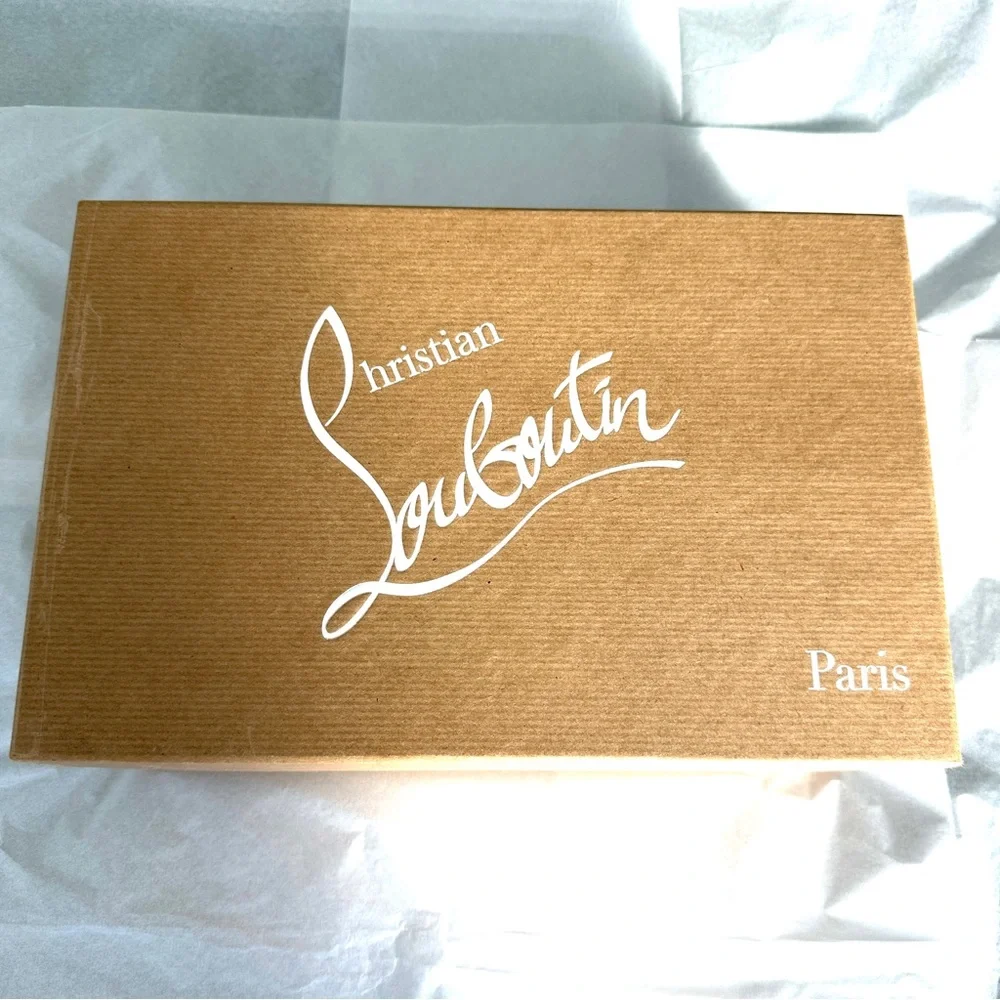 NWT Christian Louboutin Apostrophy Black Leather Pointed Red-Sole Pumps - Picture 2 of 16